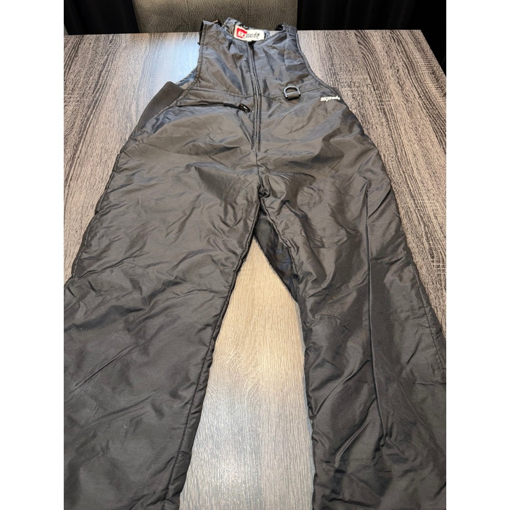 Ski‎ Gear Youth Large Black Insulated Snow Bibs Winter Ski Snowboard Pants
